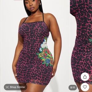 Ed Hardy Leopard Mini Dress - from Fashion Nova